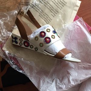 tory burch estella leather wedge sandal